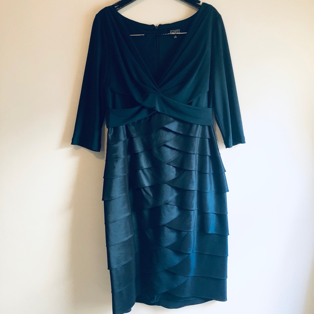 ❤️ Adrianna Papell Tiered Ruffle Sheath